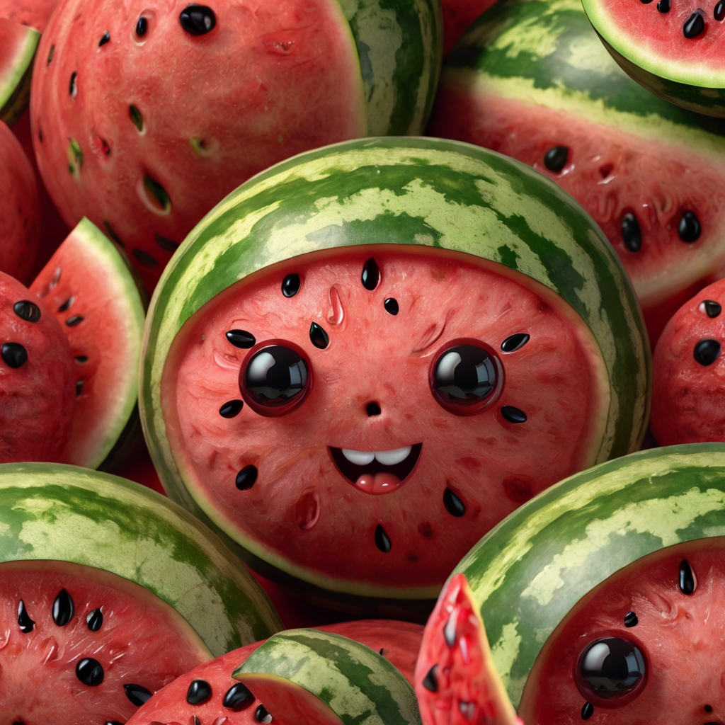 عکس خفن عکس هندوانه و انار برای شب یلدا کارتونی