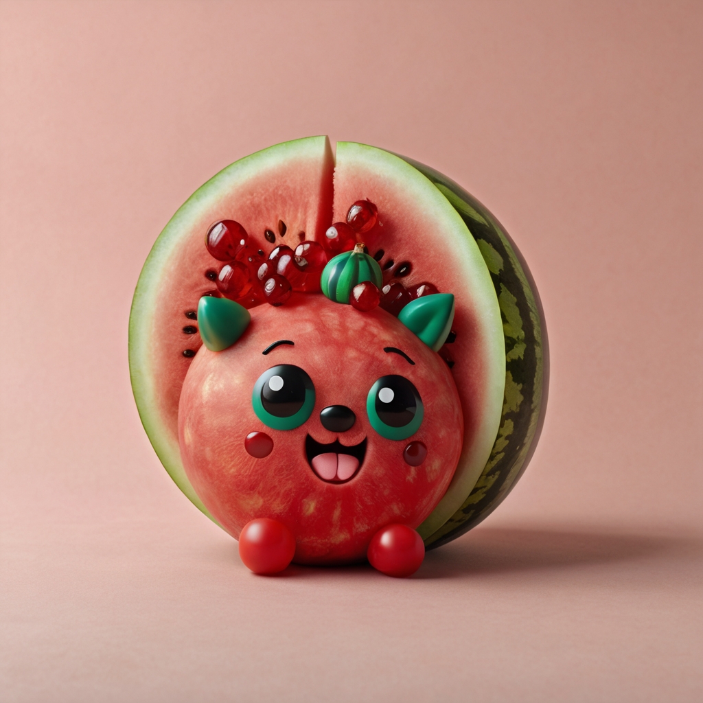 عکس خفن عکس هندوانه و انار برای شب یلدا کارتونی